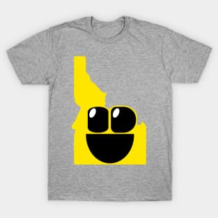 Idaho States of Happynes- Idaho Smiling Face T-Shirt